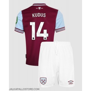 West Ham United Mohammed Kudus #14 Kotipaita Lapsille 2024-25 Lyhythihainen (+ shortsit)